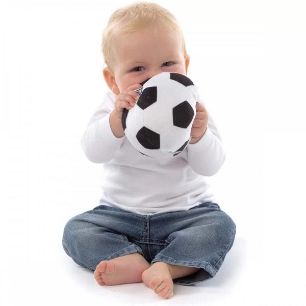 Продукт PLAYGRO - Текстилна футболна топка, 6м+ - 0 - BG Hlapeta